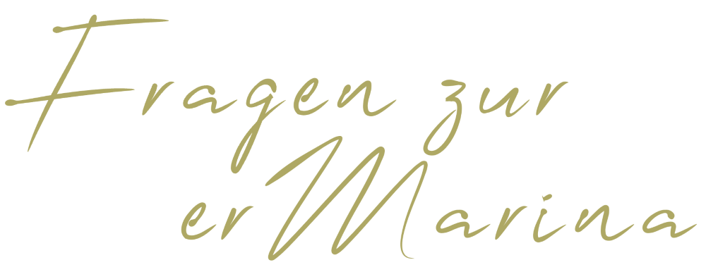 FAQ Schriftzug für Webseite erMarina