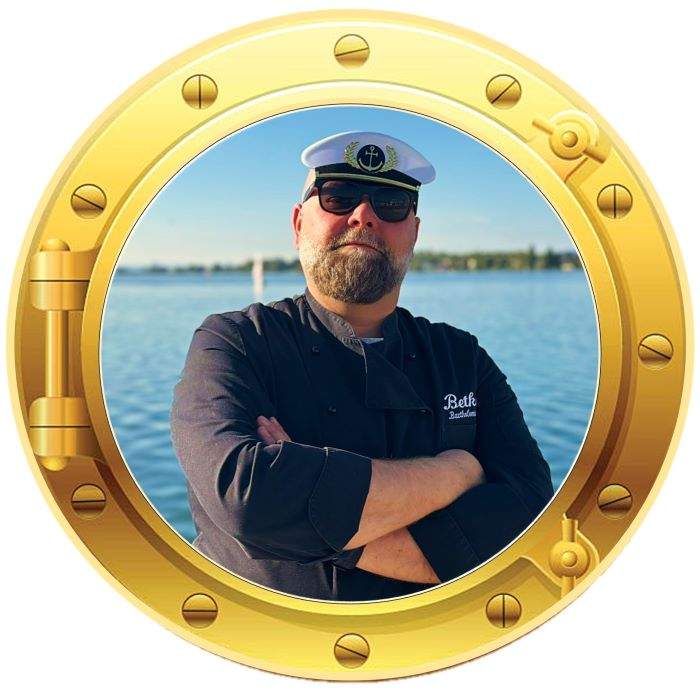 Unser Chef Smutje an Bord der Restaurant- und Eventschiffes erMarina im Hafen Ermatingen am Bodensee